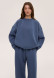 Світшот тринитка утеплена oversize чорний